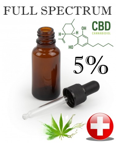 Huile de CBD 5% Full Spectrum White Label