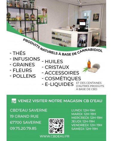 Flyers CBD'Eau avec photo magasin (A6)