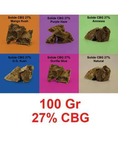 Solide en vrac 27% de CBG 100gr (AMNESIA)