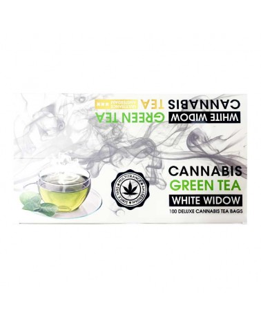 Thé vert goût White Widow (Boite de 100)