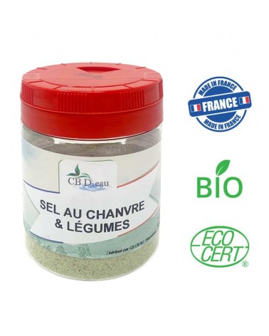 Sel au chanvre et légumes 150g CBD'eau