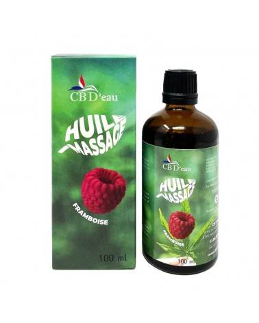 Huile de massage chanvre et framboise CB D'eau