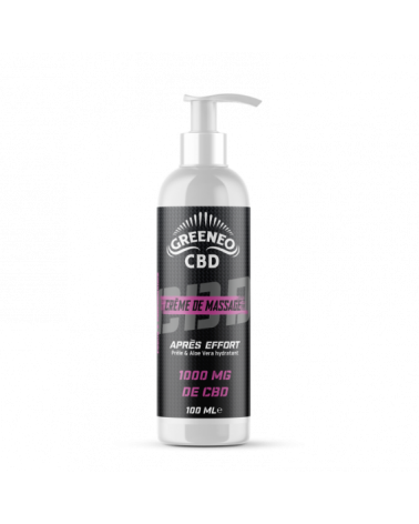 Crème de massage CBD après effort