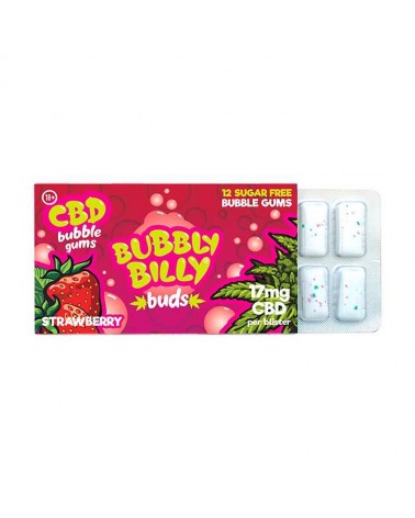 Chewing-gum CBD 17mg fraise (Carton d'affichage (24 blisters))