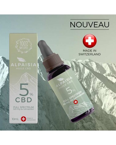 Huile de CBD 5% Alpaisia