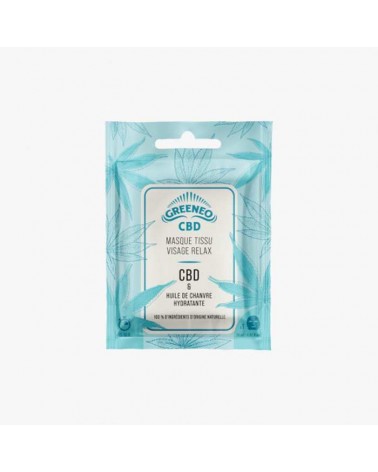 Masque tissu visage au CBD Greeneo