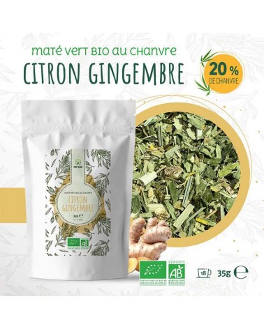 Maté vert BIO Chanvre Citron Gingembre