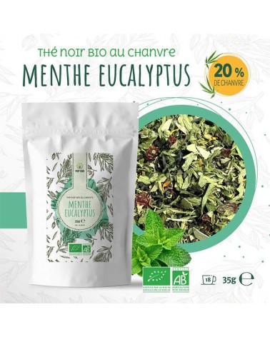 Thé noir BIO Chanvre Menthe Eucalyptus