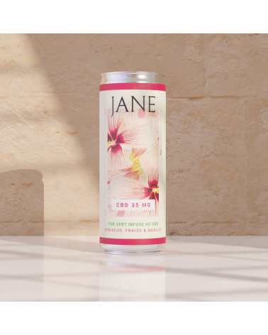 Canette Jane CBD Hibiscus, Fraise et Basilic