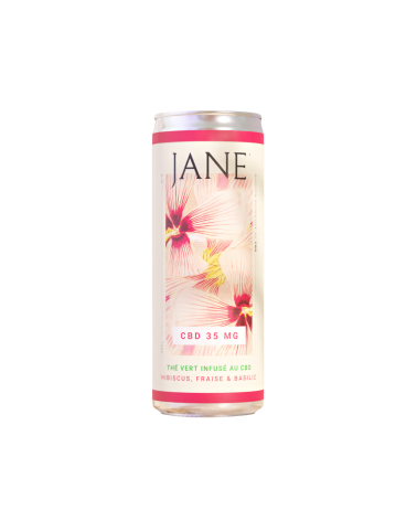 Canette Jane CBD Hibiscus, Fraise et Basilic