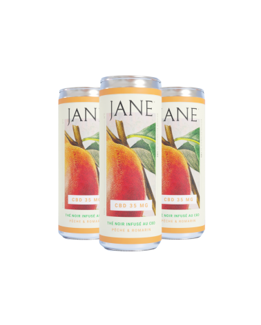 Canette Jane CBD Pêche et Romarin