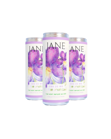 Canette CBD Jane Violette et Citron