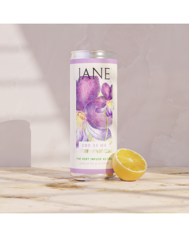 Canette CBD Jane Violette et Citron