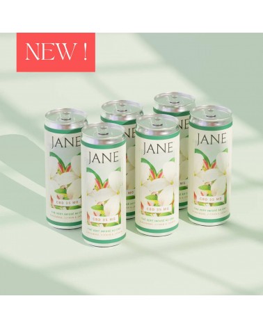 Canette CBD Jane Gingembre, Citron et Jasmin