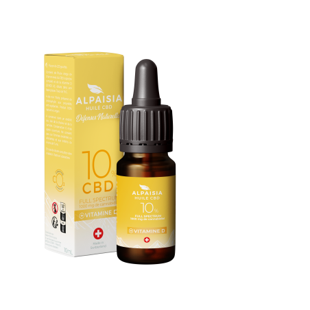 Huile de CBD 10% + Vitamine D ALPAISIA