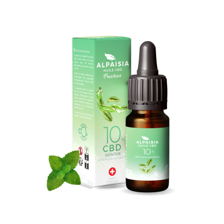 Huile de CBD 10% ALPAISIA Menthe