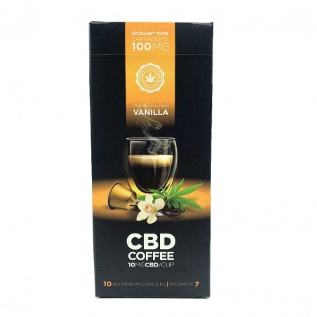 Café à la vanille au CBD 10 mg boîte de 10 capsules