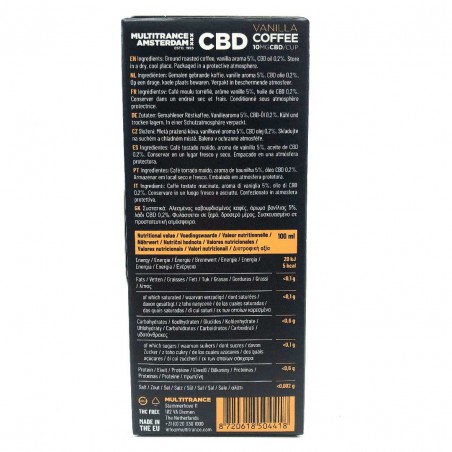 Café à la vanille au CBD 10 mg boîte de 10 capsules