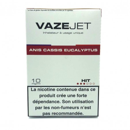 E-cigarette jetable VAZEJET Anis, Cassis et Eucalyptus (20 mg)