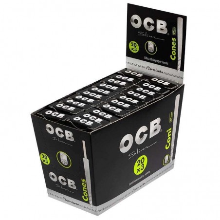 Carton de 20 lots de cônes pré-roulés OCB Slim Premium