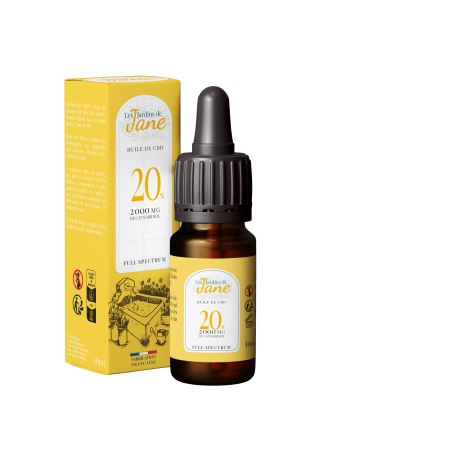 Huile de CBD 20% Full Spectrum Les Jardins de Jane 10ml