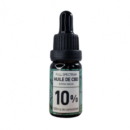 Huile de CBD 10% Full Spectrum CBD'eau 10ml