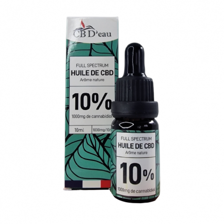 Huile de CBD 10% Full Spectrum CBD'eau 10ml