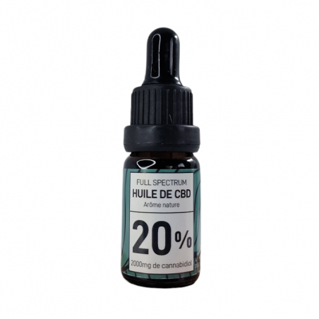 Huile de CBD 20% Full Spectrum CBD'eau 10ml