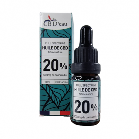 Huile de CBD 20% Full Spectrum CBD'eau 10ml