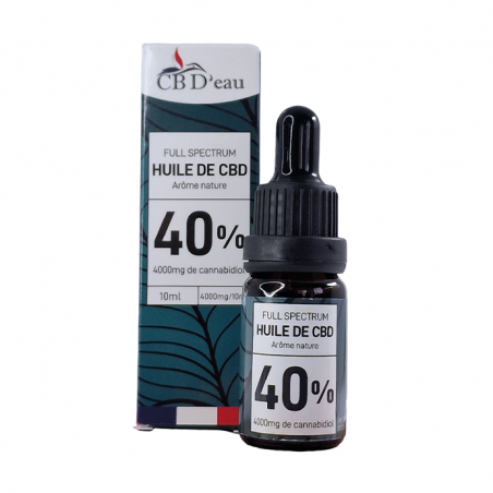 Huile de CBD 40% Full Spectrum CBD'eau 10ml