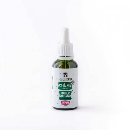 Huile de CBD 100mg pour petit chien 30ml INTENSE