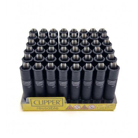 Briquet Clipper rechargeable SOFT Mini Lot de 48