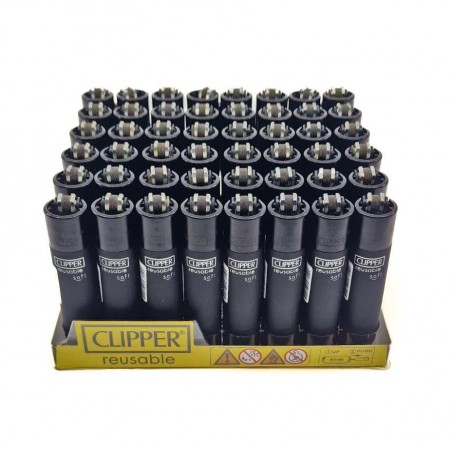 Briquet Clipper rechargeable SOFT Lot de 48