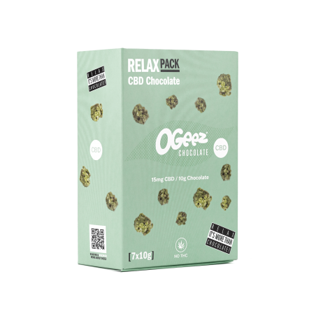 Relax PACK chocolat au CBD 15mg 7x10g