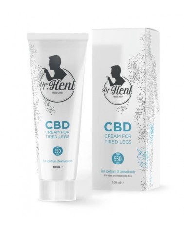 Crème Dr. Kent JAMBES TENDUES 550mg de CBD 100ml