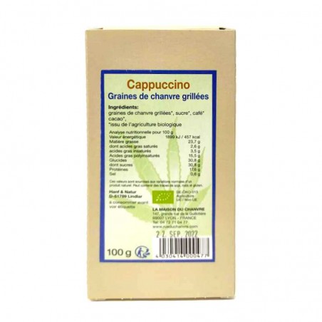 Graines de chanvre cappuccino bio 100g