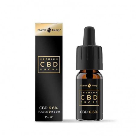 Huile de CBD Premium Black 6,6 % à base d'huile de chanvre